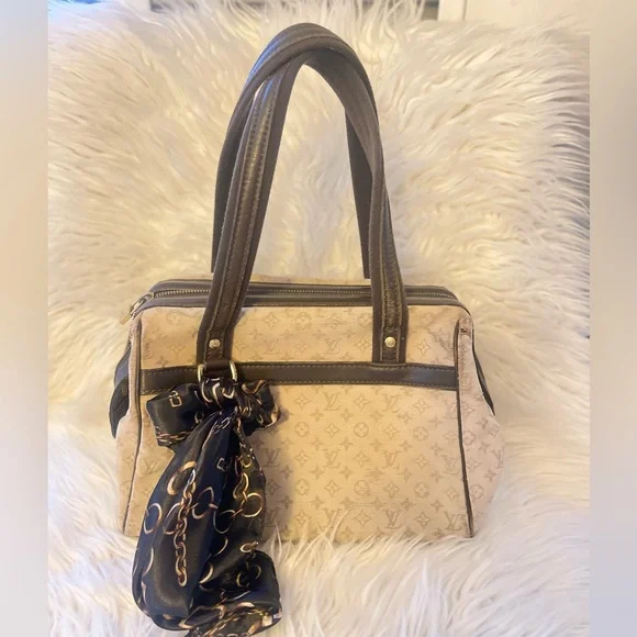 Louis Vuitton - Josephine PM Brown Monogram Mini lin - Picture 2 of 12